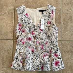 NWT White House Black Market Peplum Top 2